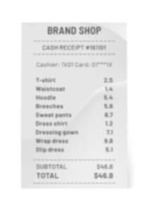 Receipt example